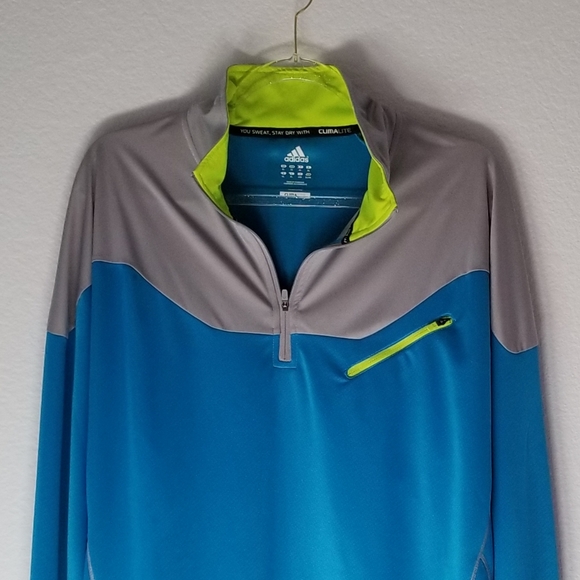 Adidas 3/4 zip pullover performance - Picture 3 of 9